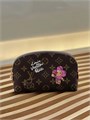 LV косметичка на молнии овальная коричневая монограмма маленькая с принтом НС-01003