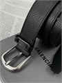 BALENCIAGA ремень 35 мм кожа того черный серебро РМ--00838