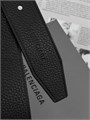 BALENCIAGA ремень 35 мм кожа того черный серебро РМ--00838