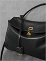 BALENCIAGA сумка Rodeo Medium кожа гладкая черная золото СК-01207