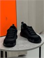HERMES кроссовки черные сетка и замша ОС-2520