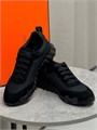 HERMES кроссовки черные сетка и замша ОС-2520