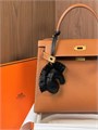 HERMES сумка Kelly кожа Эпсом 28 см коричневая фурнитура золото СК-9460