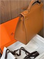 HERMES сумка Kelly кожа Эпсом 28 см коричневая фурнитура золото СК-9460