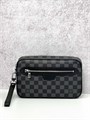 LV борсетка Pochette Kasai серая шашка БР-01714