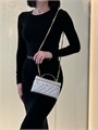 CHANEL сумка Vanity серебристая кожа на золоте 19 см СК-00903