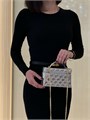 CHANEL сумка Vanity серебристая кожа на золоте 19 см СК-00903