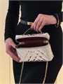 CHANEL сумка Vanity серебристая кожа на золоте 19 см СК-00903