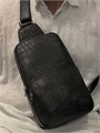 LV слинг крокодил черный СЛ-1114