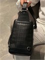 LV слинг крокодил черный СЛ-1114