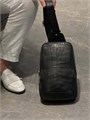 LV слинг крокодил черный СЛ-1114