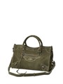 BALENCIAGA сумка Le City замша хаки СК-00244