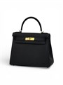 HERMES сумка Kelly кожа Того 28 см черная золото СК-00759