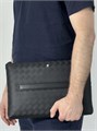 MONTBLANC папка тисненая кожи и гладкая кожа с ручкой черная ПК-01518