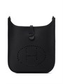 HERMES сумка Evelyne кожа Того 23 см черная серебро СК-00865