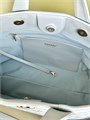 CHANEL сумка тоут текстиль голубая СК-01685