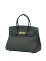 HERMES Birkin 30см зеленая кожа того-свифт золото СК-00398