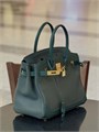 HERMES Birkin 30см зеленая кожа того-свифт золото СК-00398