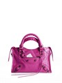 BALENCIAGA сумка Le City Mini мятая кожа фуксия СК-01513