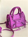 BALENCIAGA сумка Le City Mini мятая кожа фуксия СК-01513
