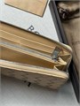 BV кошелек маленький бежевый в крупном плетении КЛ-0109
