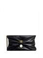 CHANEL клатч гладкая кожа шампань черный НС-00735