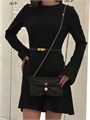 CHANEL клатч гладкая кожа шампань черный НС-00735