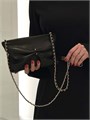 CHANEL клатч гладкая кожа шампань черный НС-00735
