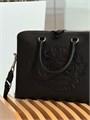 BURBERRY портфель кожа того тисненый логотип карман сзади черный ПР-0422