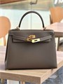 HERMES Kelly 28 см сумка кожа эпсом этуп золото СК-00725