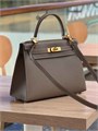 HERMES Kelly 28 см сумка кожа эпсом этуп золото СК-00725