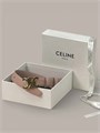 CELINE ремень 25 мм гладкая кожа розовый пряжка золото РМ-00242
