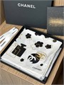 CHANEL платок 90х90 шелк белый ПЛ-01428