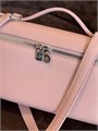 Loro Piana сумка маленькая того розовая серебро СК-01633