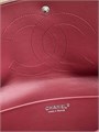 CHANEL сумка Maxi Flap 38 см кожа того бордовая большая серебро СК-01704