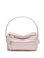 ACNE STUDIOS сумка Small Camero гладкая розовая кожа серебро маленькая СК-01591