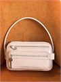 ACNE STUDIOS сумка Small Camero гладкая розовая кожа серебро маленькая СК-01591