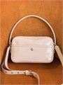 ACNE STUDIOS сумка Small Camero гладкая розовая кожа серебро маленькая СК-01591