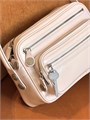 ACNE STUDIOS сумка Small Camero гладкая розовая кожа серебро маленькая СК-01591