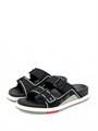 LV тапочки Мюли LV Trainer черные на белой подошве ОЛ-2568