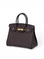 HERMES сумка Birkin кожа Того 30 см шоколадная золото СК-01209