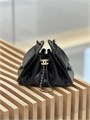 CHANEL сумка Hobo 22 см гладкая кожа черная золото СК-01247