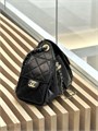 CHANEL сумка Hobo 22 см гладкая кожа черная золото СК-01247