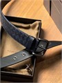 BV ремень овальная пряжка синий РМ-0985