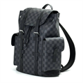 LV рюкзак Christopher серая шашка маленький РК-00463