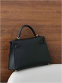 HERMES сумка mini Kelly 19 см кожа Эпсом черная золото СК-00769
