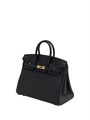 HERMES сумка Birkin 25 см кожа Того черная золото СК-00440