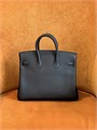 HERMES сумка Birkin 25 см кожа Того черная золото СК-00440
