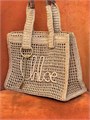 CHLOE сумка Summer Banana из рафии коричневая СК-01571