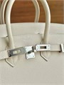 HERMES сумка Birkin 25 см кожа эпсом молочная серебро СК-01589